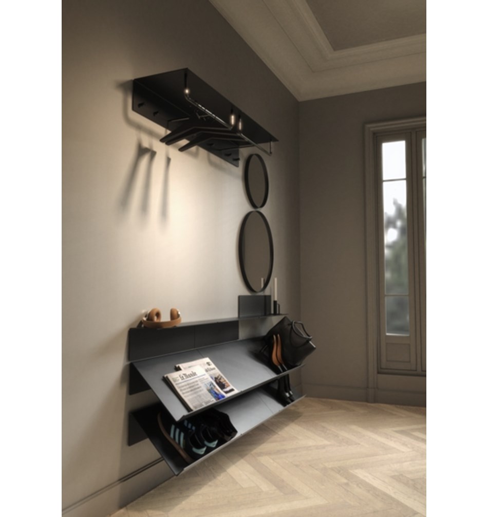 FROST Полка 4021 15x15x60cм » чёрная Алюминий Черный U4021-B  - Вид №7