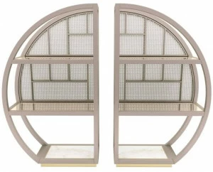 FRATO Открытый отдельно стоящий деревянный лакированный стеллаж