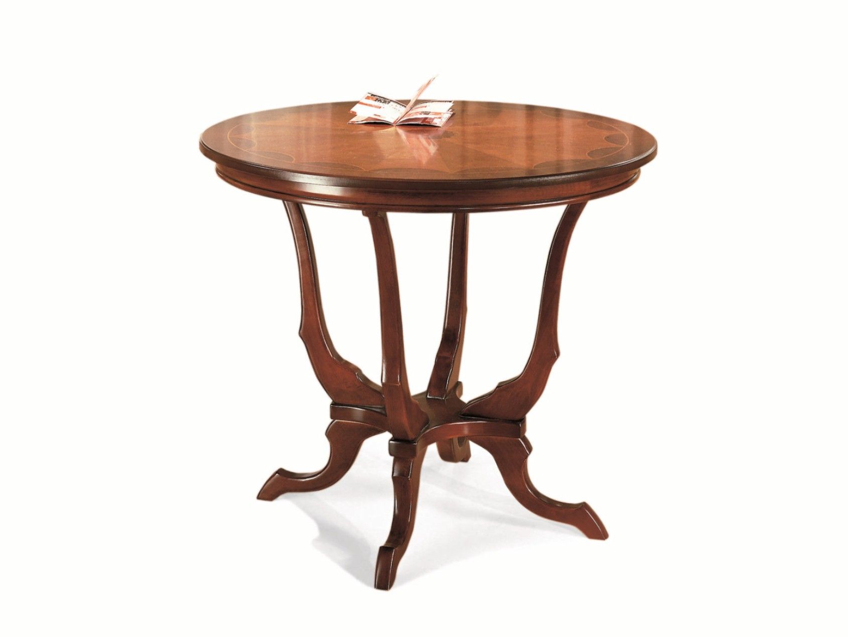 Круглый деревянный стол для гостиной со спицами SCAPPINI & C 35th Anniversary ARCH-00003484