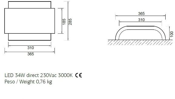 ENGI Светодиодный настенный светильник из ткани  Enbr  - Вид №3