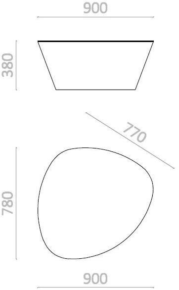 Staygreen Торшер / журнальный столик из крафт-бумаги Stone sun-id-1437768 - Вид №5