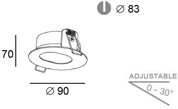 Terzo Light Алюминиевый патрон лампы  V4219700  - Вид №1