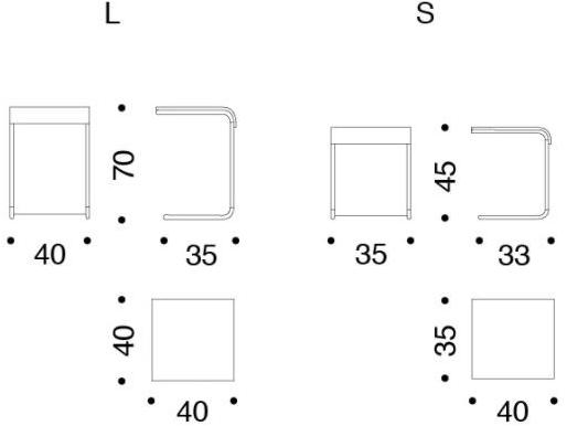 Danese Milano Сервисный столик из хромированного металла и столешница из dinoc Farallon sun-id-1430749 - Вид №9