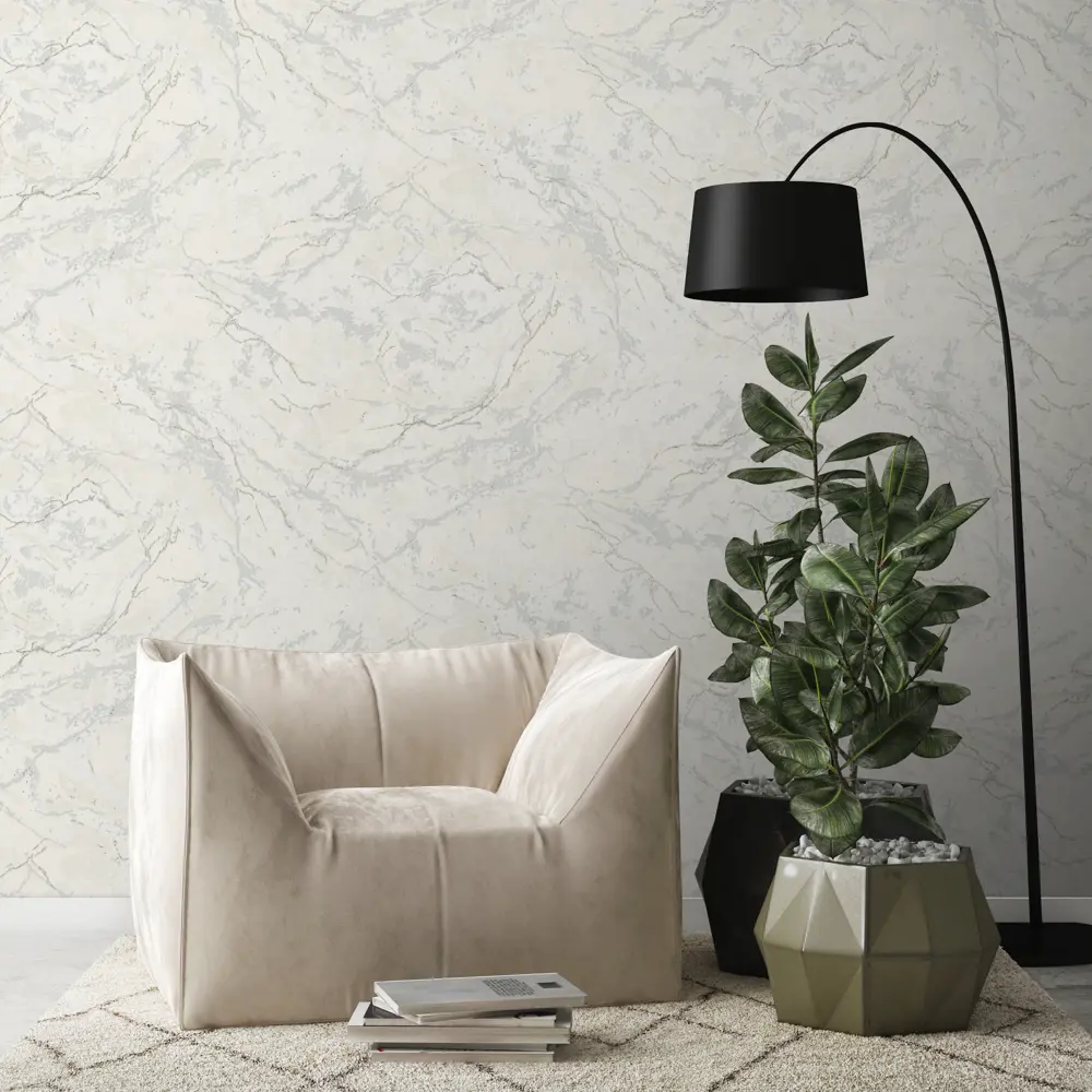 Флизелиновые обои Артекс Ривер белые 1.06 м 89400305 STLM-1495256 - Вид №2