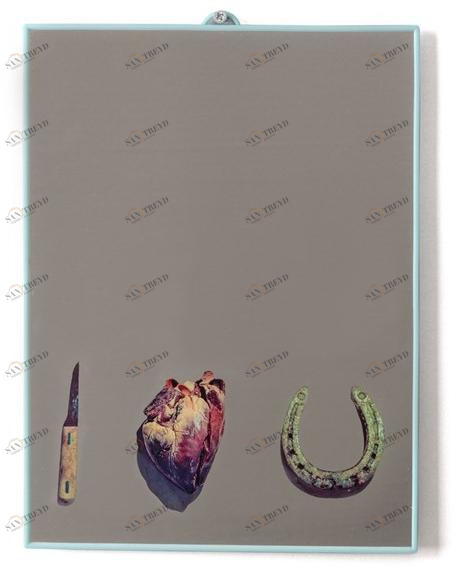 Seletti Прямоугольное зеркало Love edition sun-id-1349228