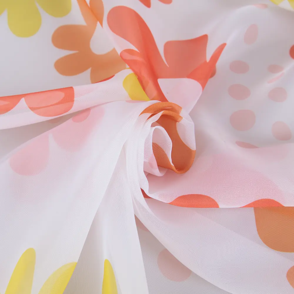 Вуаль «Ромашки», 280 см, цветы, цвет красный ТОРГОВЫЙ ДОМ ТЕКСТИЛЬ STLM-2136484