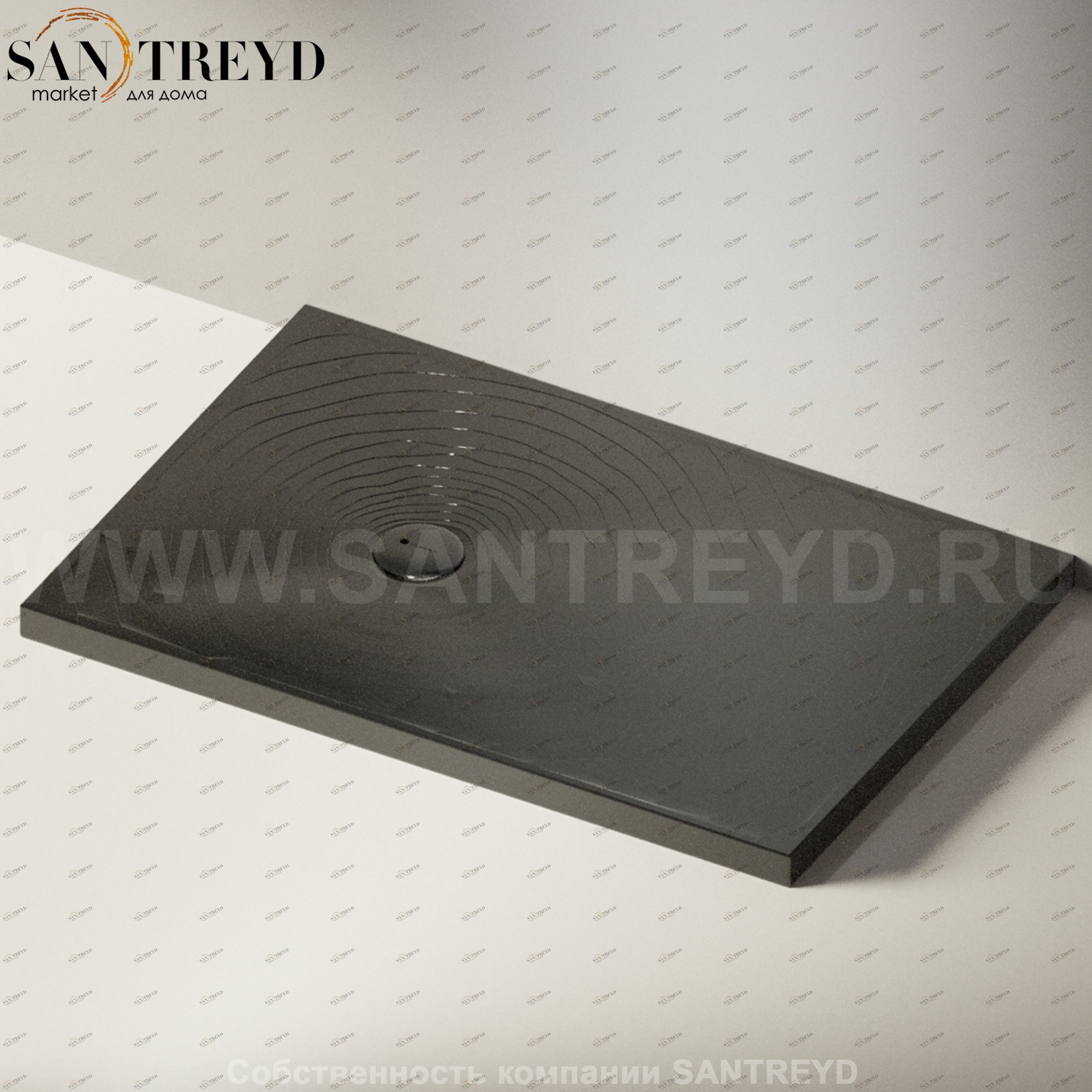 Flaminia WATER DROP Душевой поддон 120 см черный DR120.9017 Ceramica Flaminia DR1209017