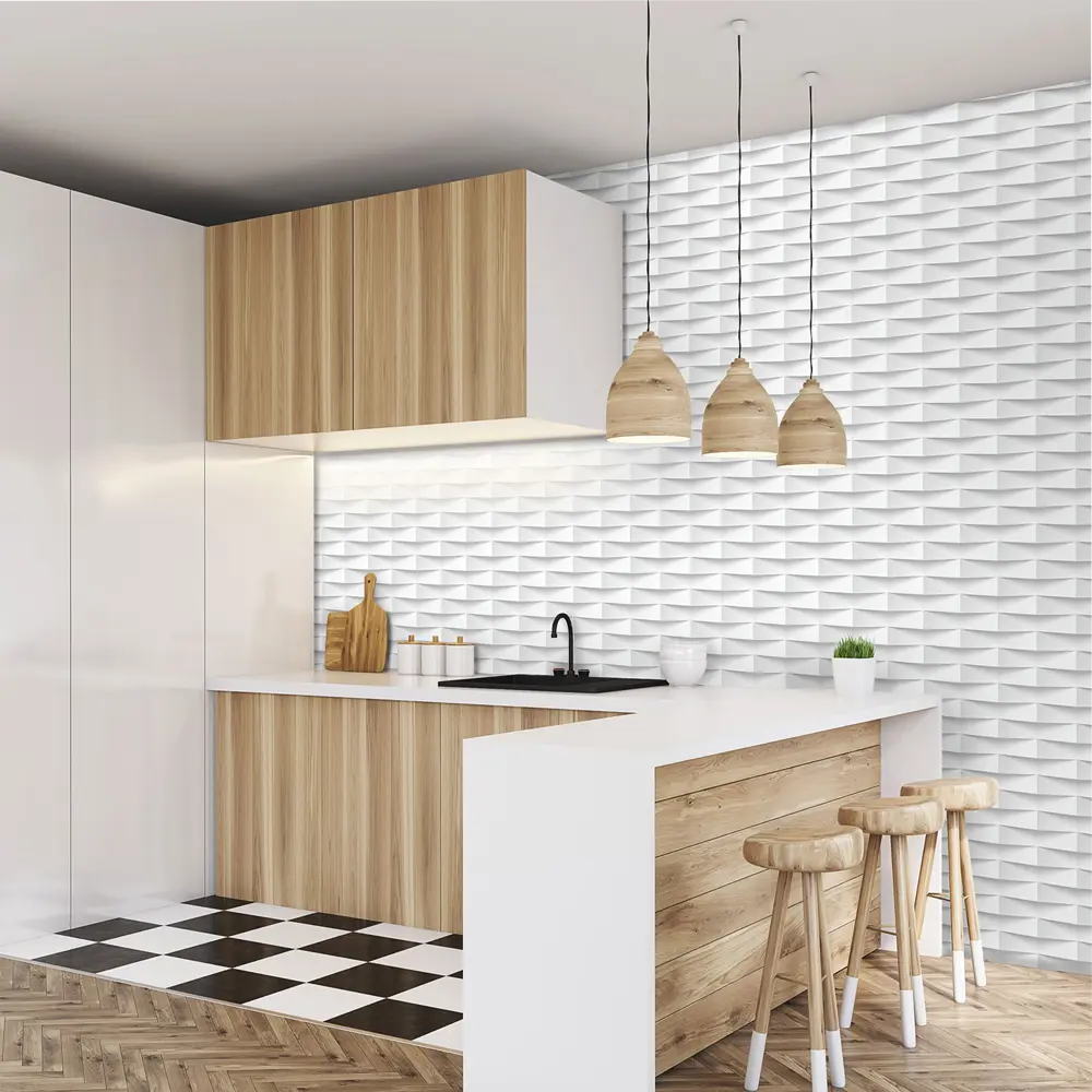 Панель ПВХ Брико светло-серый 2700x375x8 мм 1.0125 м² VENTA STLM-2144884 - Вид №1