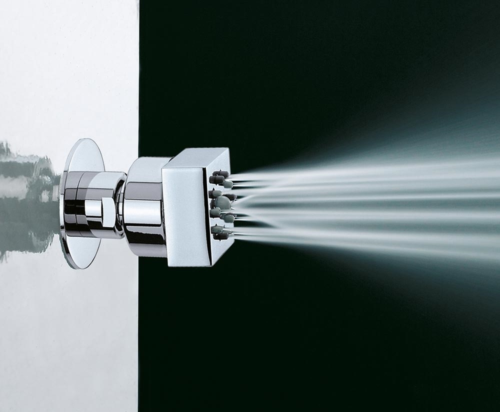 I00135 Потолочный & настенный душ Cubic-Gom 34 x 34 mm BOSSINI  - Вид №1