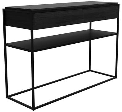 Ethnicraft Прямоугольная консоль из дуба с ящиками Monolit 26872/26873 - Вид №3