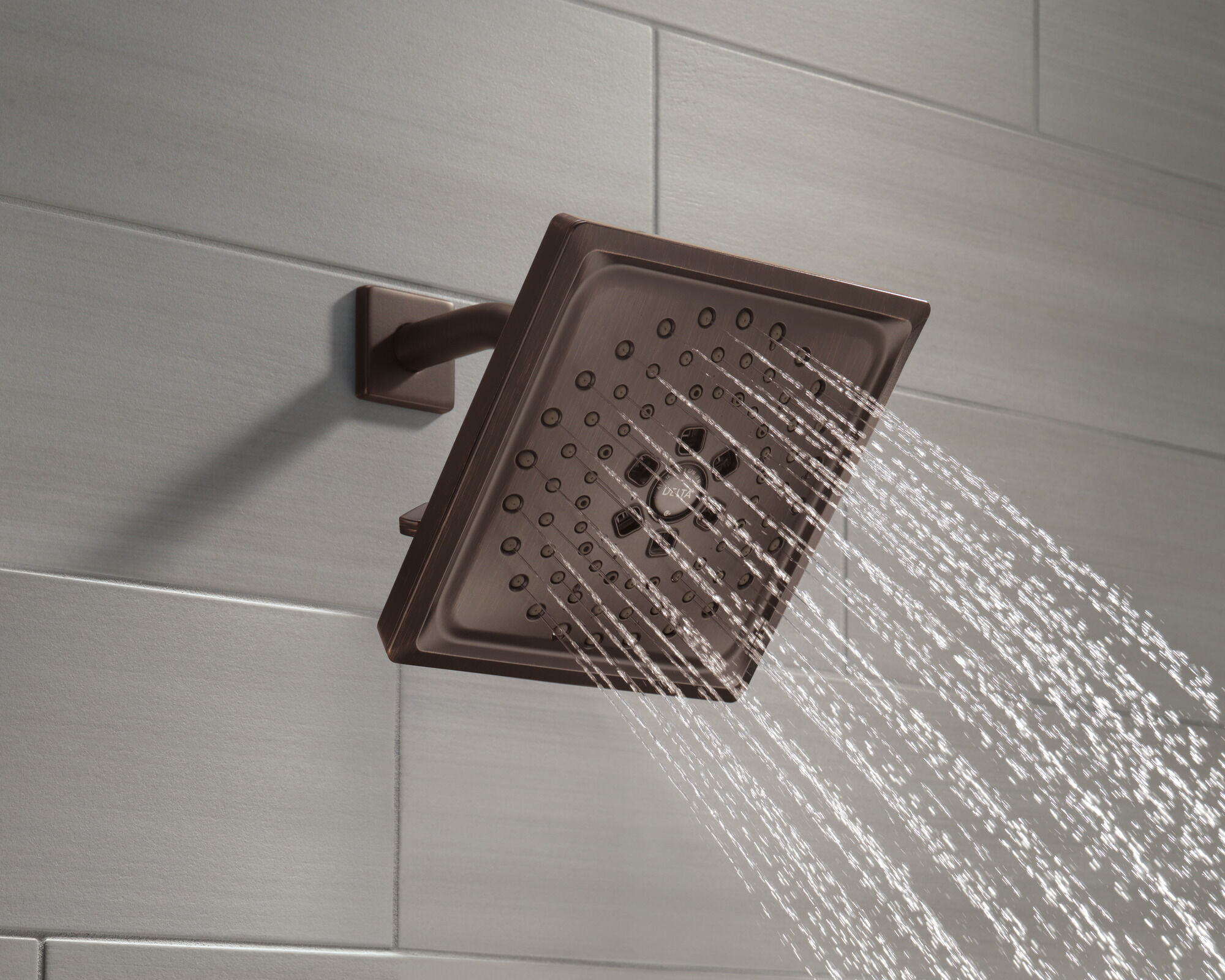 75355CRB H2Okinetic® 3-х позиционная душевая лейка Raincan Delta Faucet DELTA Венецианская бронза - Вид №3