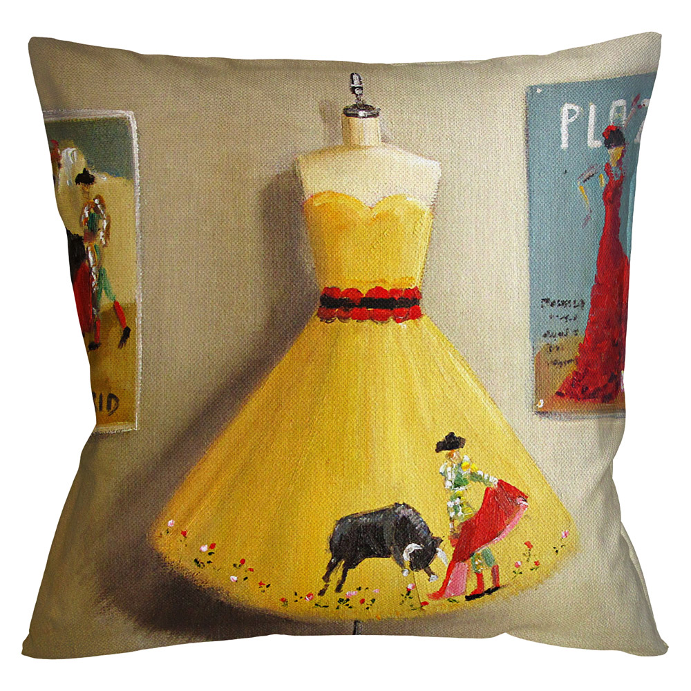 278248784 Арт-подушка «Влюбленная в матадора» Object Desire 