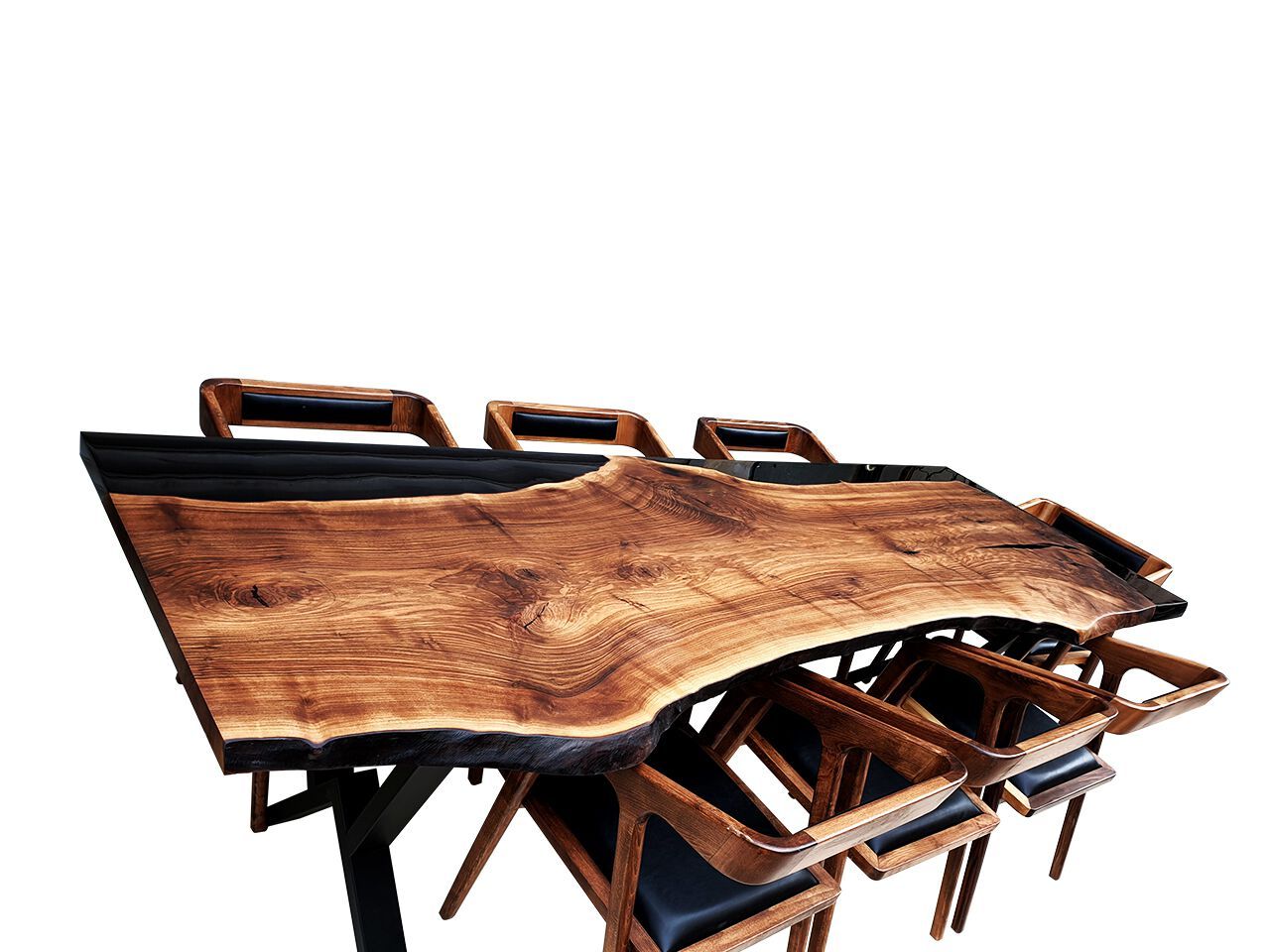 Прямоугольный стол из орехового дерева и смолы Legnor LEG2408807 ARCH-00105733 - Вид №4