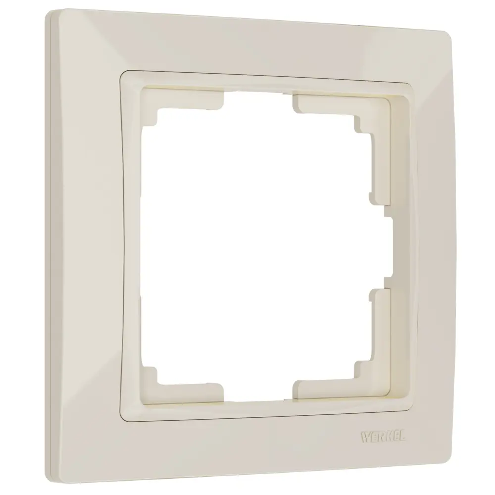 Рамка для розетки Werkel Snabb Basic 1 пост цвет слоновая кость 85539952 STLM-2051283