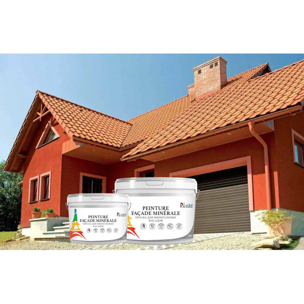 Краска для минеральных фасадов Paritet матовая цвет белый база A 2.5 л STLM-2107861 - Вид №3