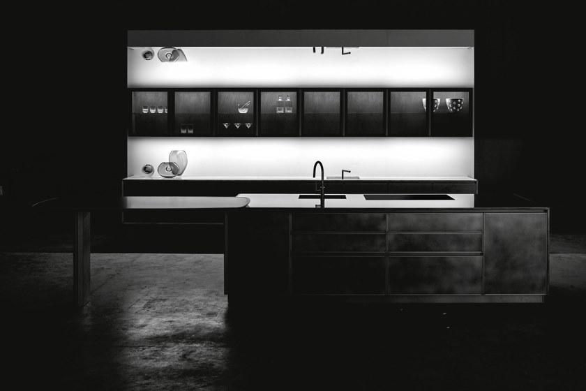 Giorgetti Модульная деревянная кухня со встроенными ручками sun-id-1380092 - Вид №9