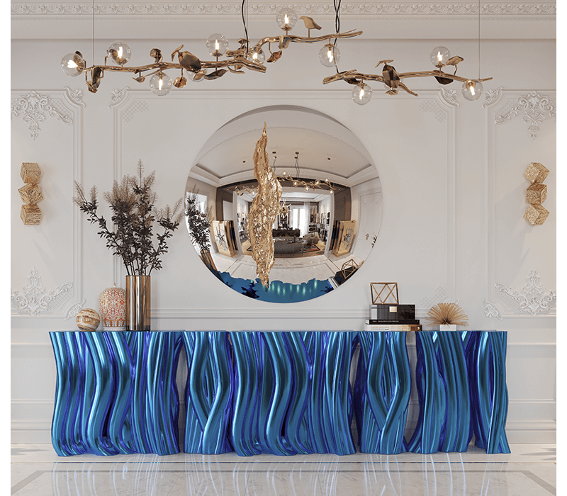 0-041 Монохромный синий буфет Boca Do Lobo  - Вид №14