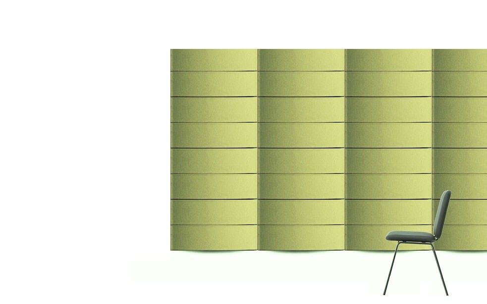 Термоформованная стеновая звукопоглощающая мономатериальная панель Slalom ECOrange ARCH-00103875 - Вид №11