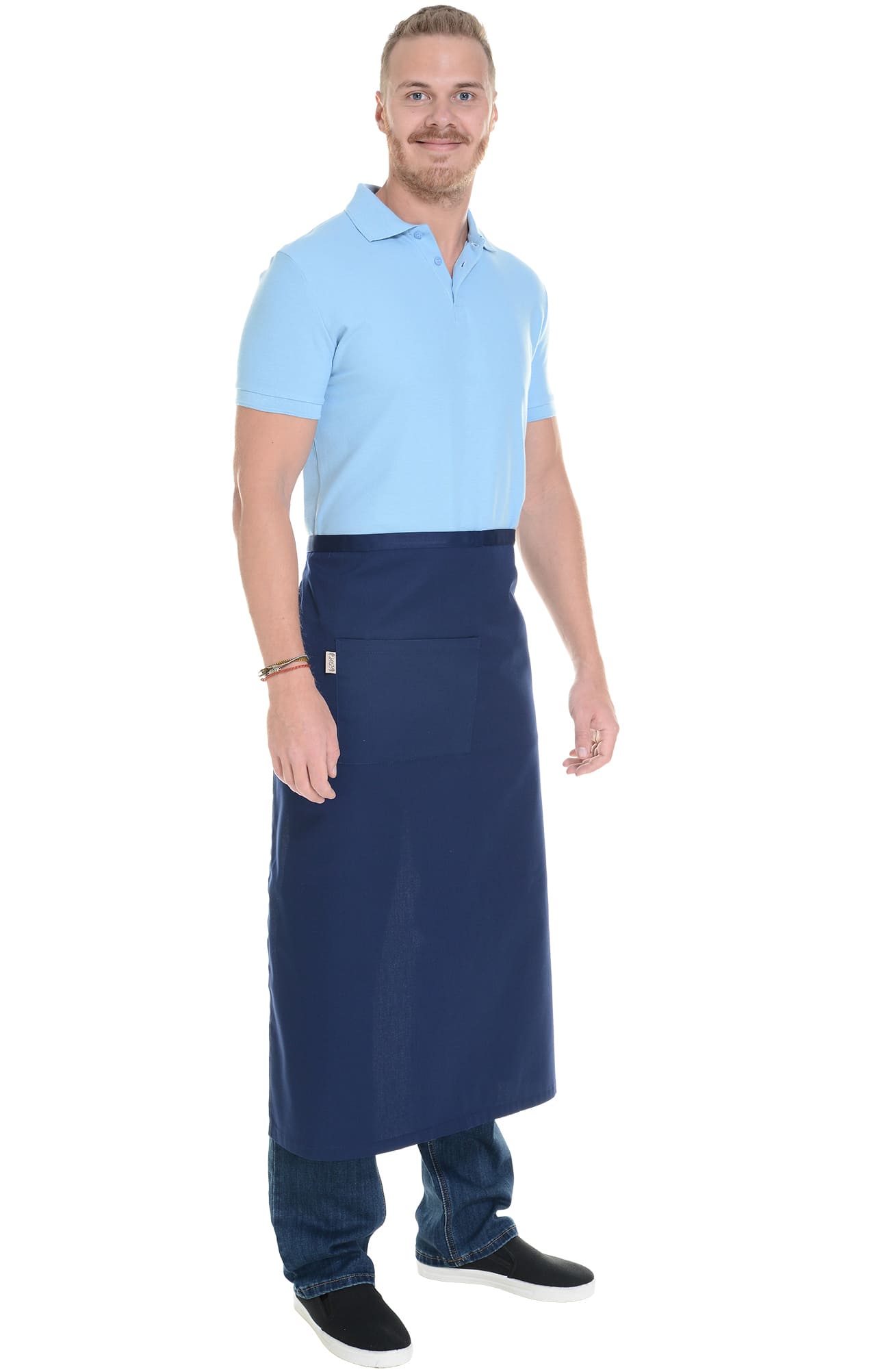 60130 Фартук удлиненный dark blue (темно-синий) HORECA  Одежда для официантов  размер  - Вид №7