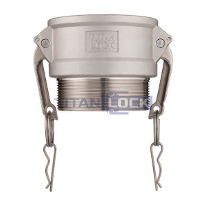 Камлок нержавеющий тип B розетка, наруж. резьба BSP 5", AISI304, TL500BSS TITAN LOCK