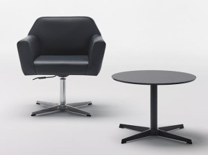 Кожаный стул с регулируемой высотой