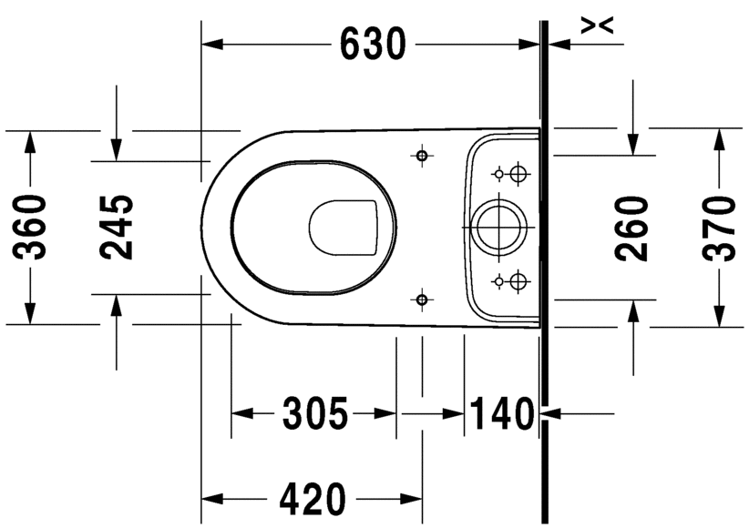 2138092000 Компакт унитаз с бачком Белый Duravit Darling New Германия - Вид №1