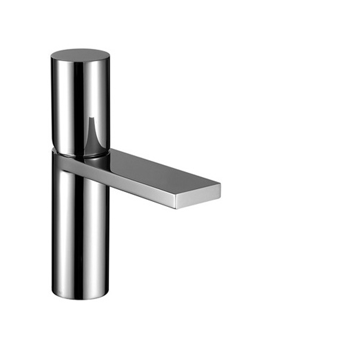 3004F  Смеситель для раковины на 1 отверстиевылет 11 см ручка ограничитель потока воды до 5 л/мин при 3 бар подводка донный клапан нажимного типа Fantini Rubinetti MILANO