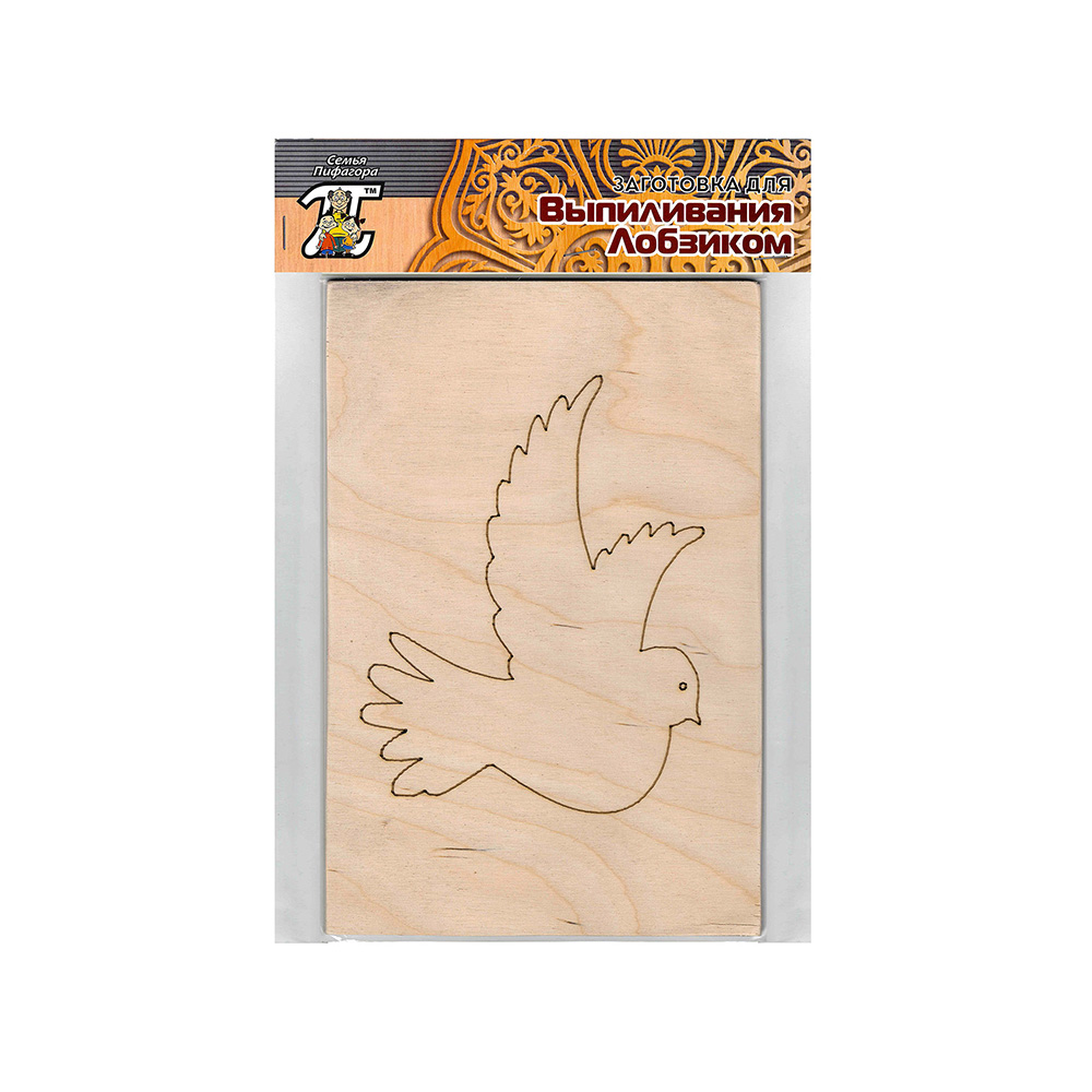 124056 Заготовка для выпиливания №3 "Голубь" Дельта 