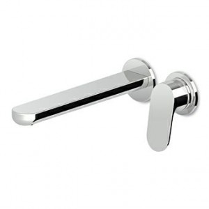 ZKK672 - R99499 - R99815 Встраиваемый однорычажный смеситель для раковины с аэратором на 2 отверстия. Длина горловины 215 мм. Zucchetti Nikko