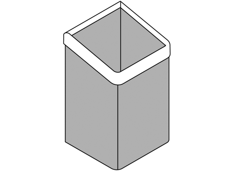 477.05B20012 корзина для бумажных полотенец HEWI Edition matt | Polyamid  - Вид №8