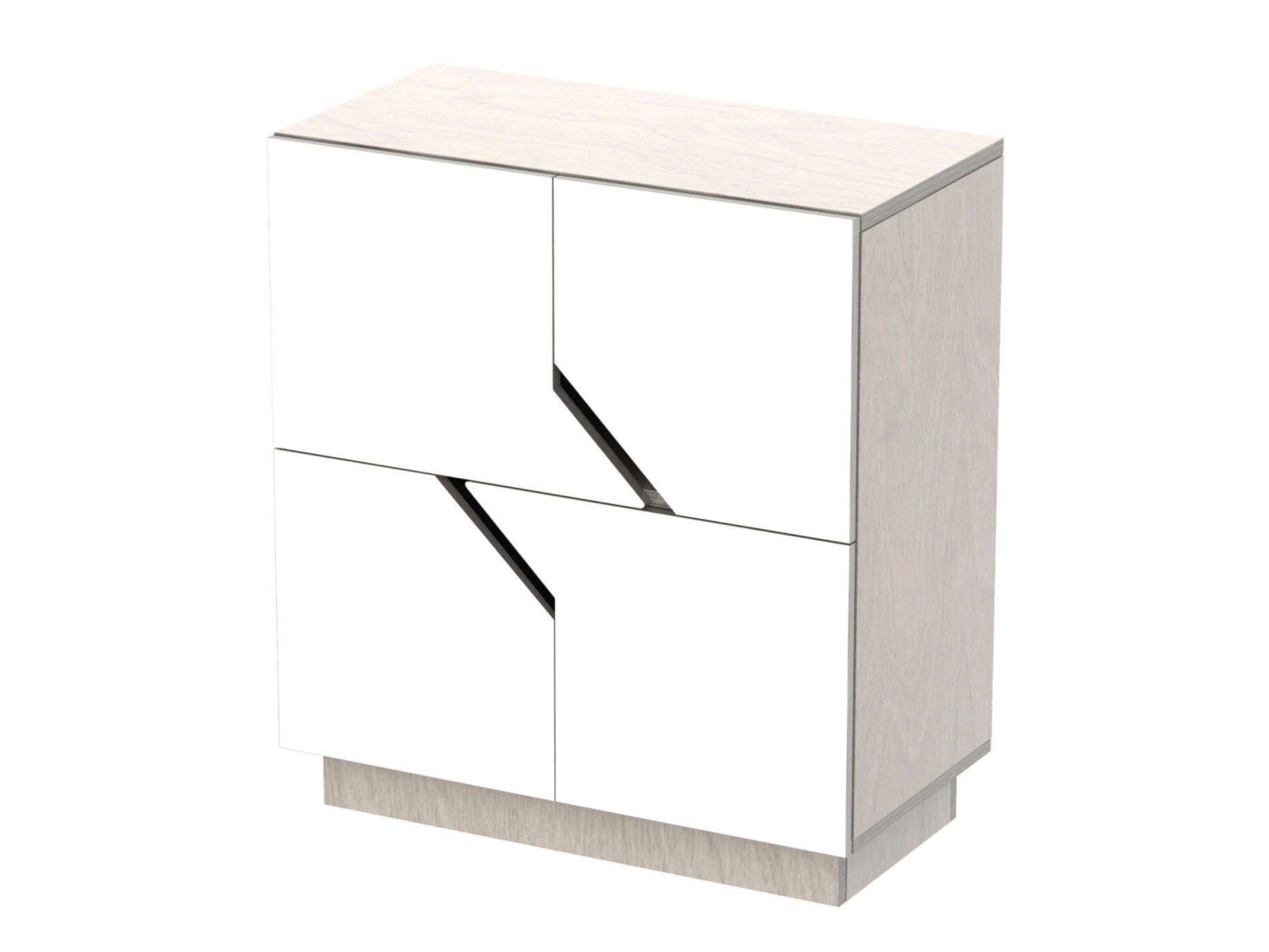 Березовый шкаф с распашными дверцами Radis Лабиринт ARCH-00066591 - Вид №1