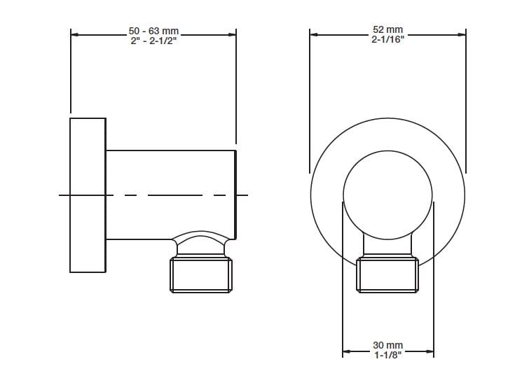 Встраиваемый термостатический набор для ванны с ручным душем BARIL PRO-4302-51 ARCH-00066923 - Вид №5