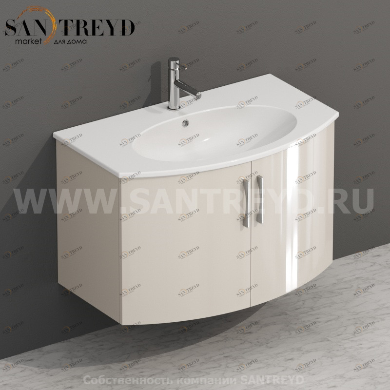 MDMA80Y132 Тумба с двумя створками 78 см бежевая Globo 4ALL Италия Ceramica Globo