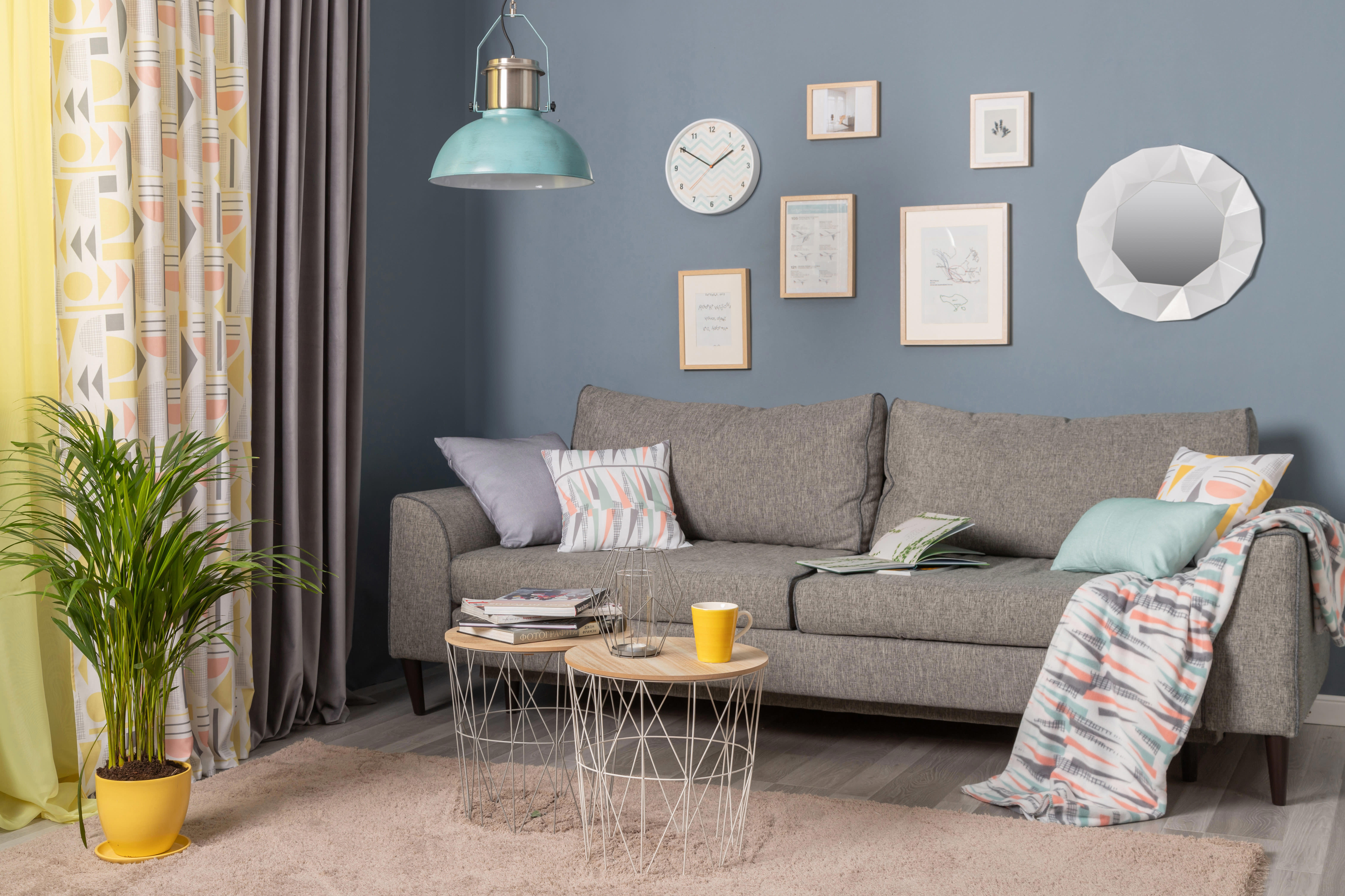 Подвесной светильник INSPIRE Ted с бирюзовым плафоном для зонирования пространства 17896616 STLM-0008943 - Вид №2