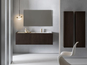 Шкаф для умывальника с ящиками и встроенной раковиной