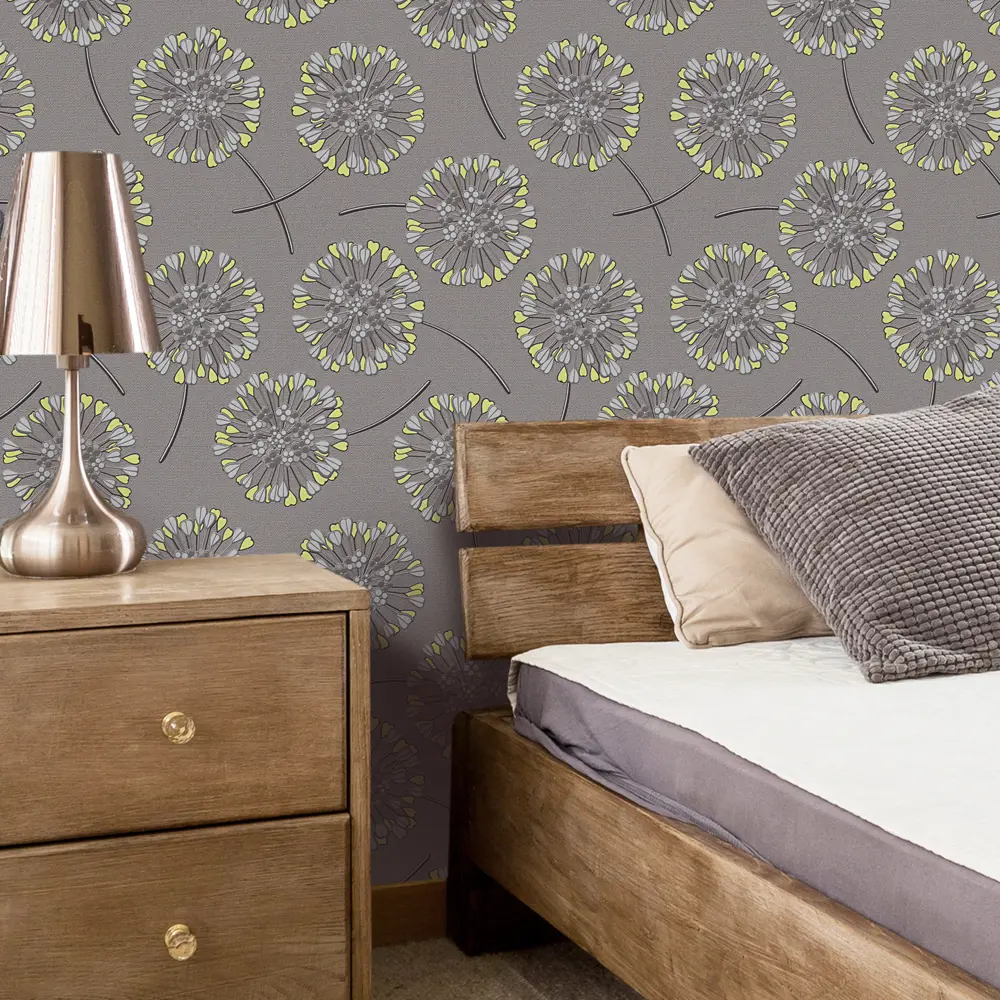 Обои флизелиновые Belvinil Ветерок серые 1.06 м 0285-21 STLM-2103327 - Вид №2