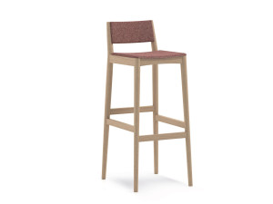 Высокий барный стул из ткани