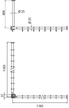 Emco Bad Подставка для металлических штор для душа System2 sun-id-1436180 - Вид №4