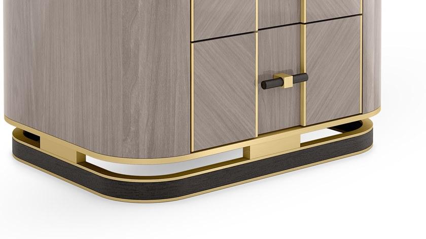 FRATO Прямоугольная тумбочка из дерева с ящиками Ashi Ffu020015aap - Вид №2