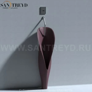 473075 Настенный писсуар, уринал с мушкой Kerasan Artwork