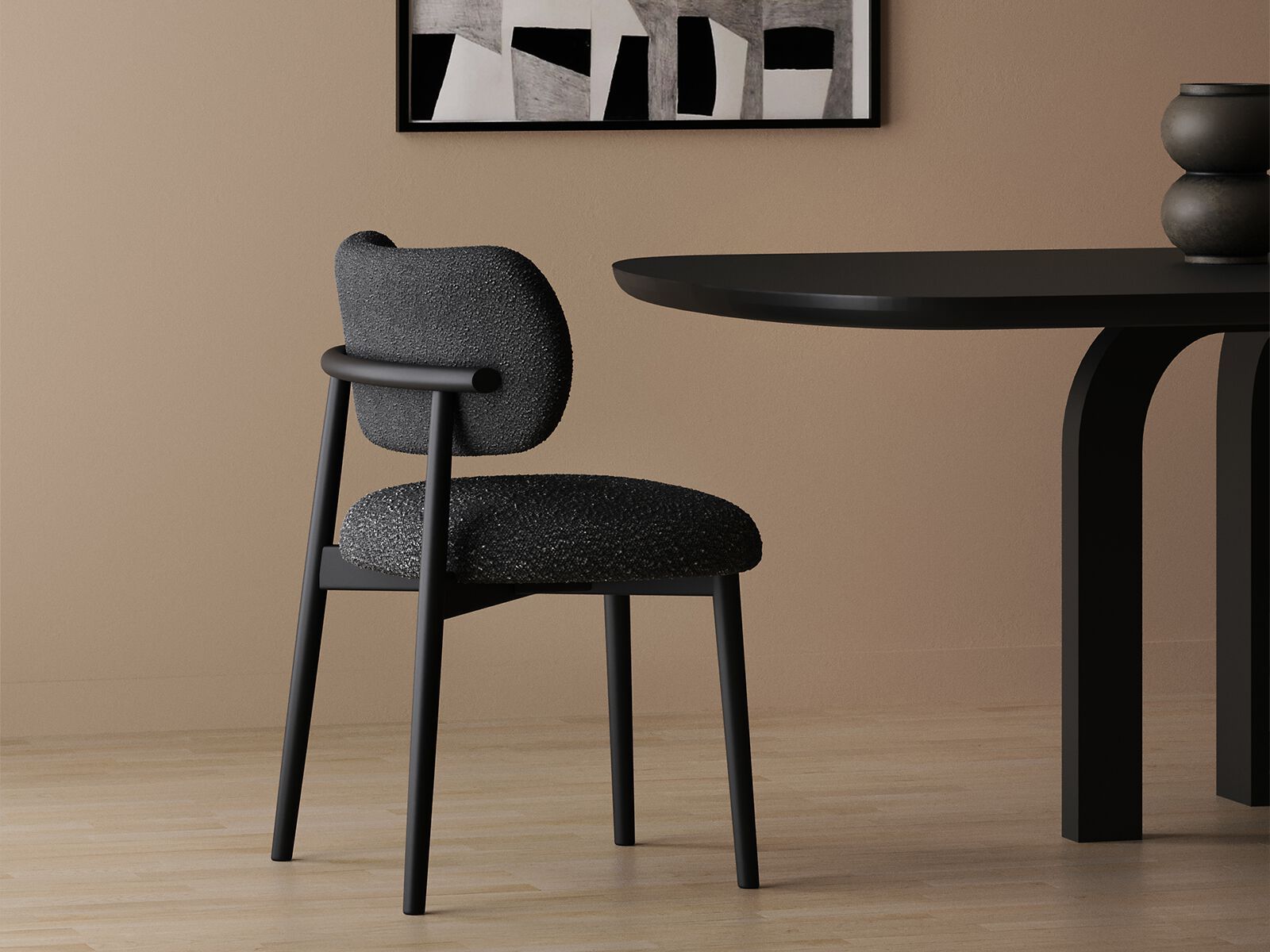 Мягкий стул из ткани ANA ROQUE INTERIORS ARCH-00097925 - Вид №1