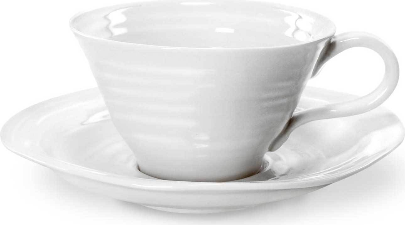 10568552 Portmeirion Чашка чайная с блюдцем Portmeirion "Софи Конран для Портмейрион" 300мл (белая) Фарфор 