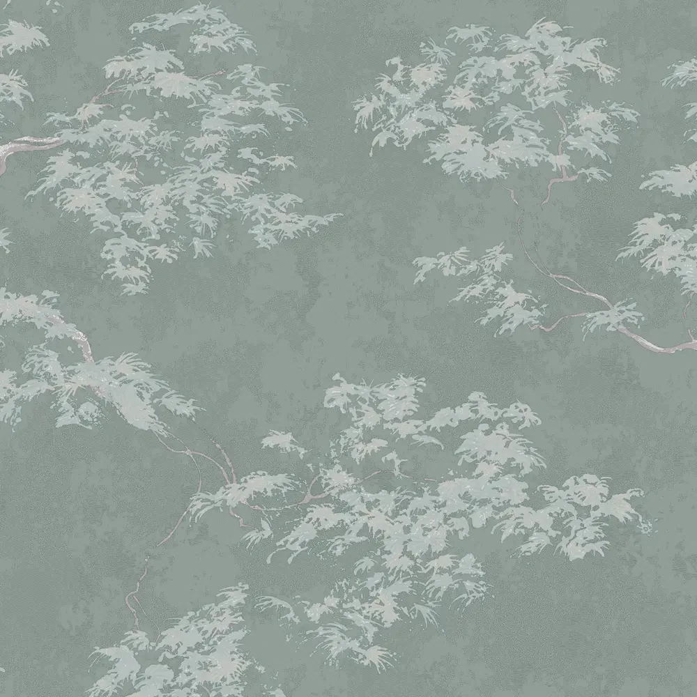 Обои флизелиновые Wallsecret Comfort Bonsai мятные 1.06 м 9156-25 89457593 STLM-2046327 - Вид №2
