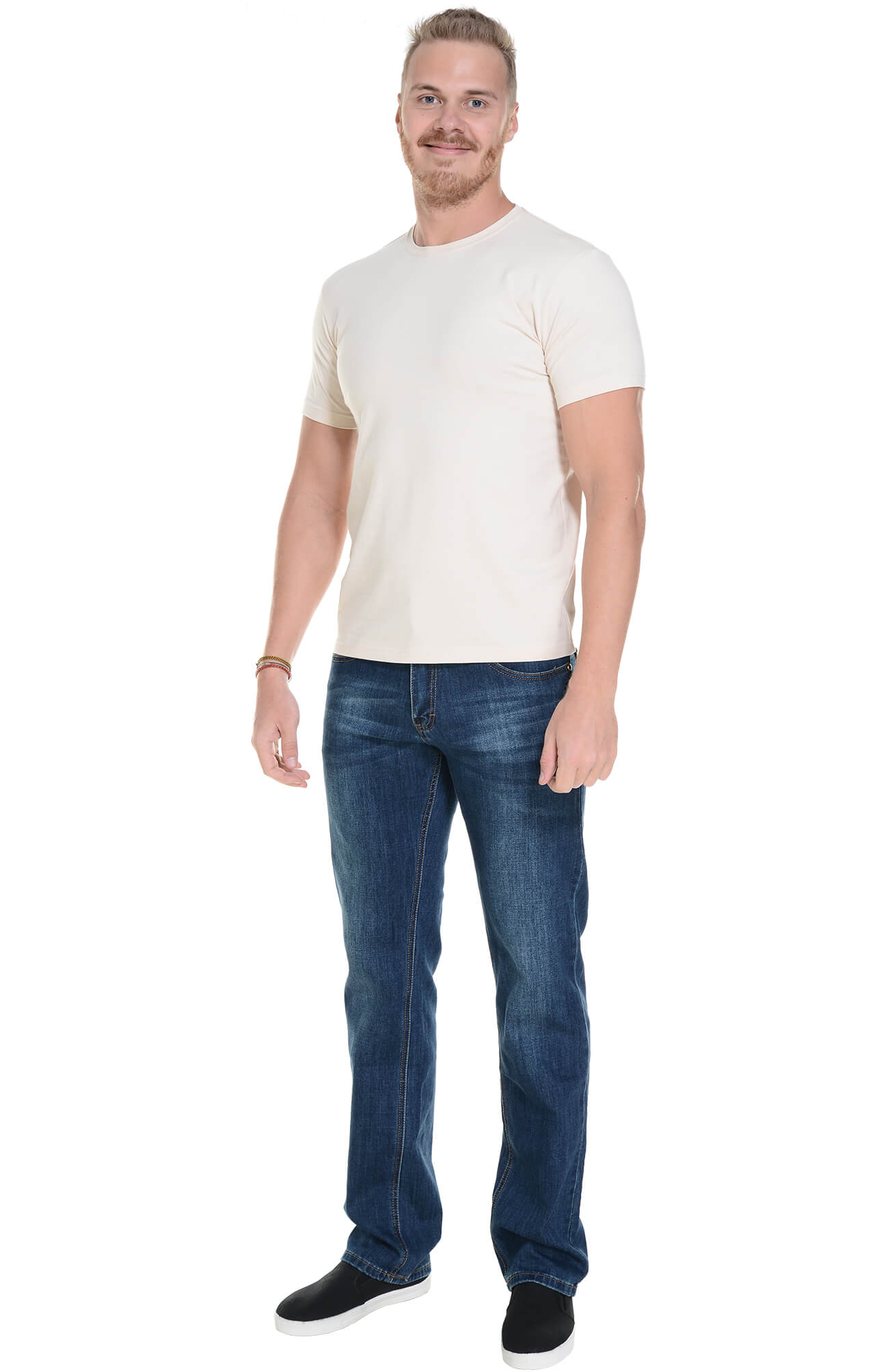 62066 Футболка мужская бежевая LUXE  Одежда для официантов  размер L  - Вид №4