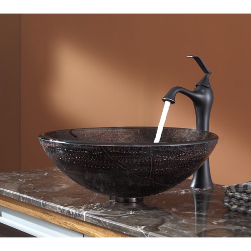 GV580-12mm-KEF15000ORB Накладная раковина на столешницу  прямоугольная Krausru  - Вид №3