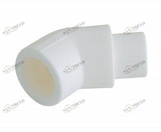 Угольник KALDE 45 ВН D20 полипропиленовый белый 3212ELT200045