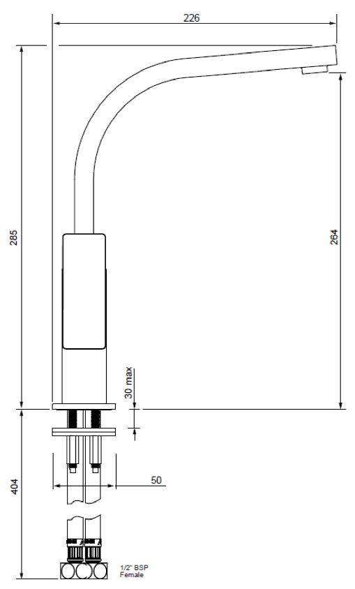 BLKBK Смеситель для раковины Blaze Methven Черный - Вид №1