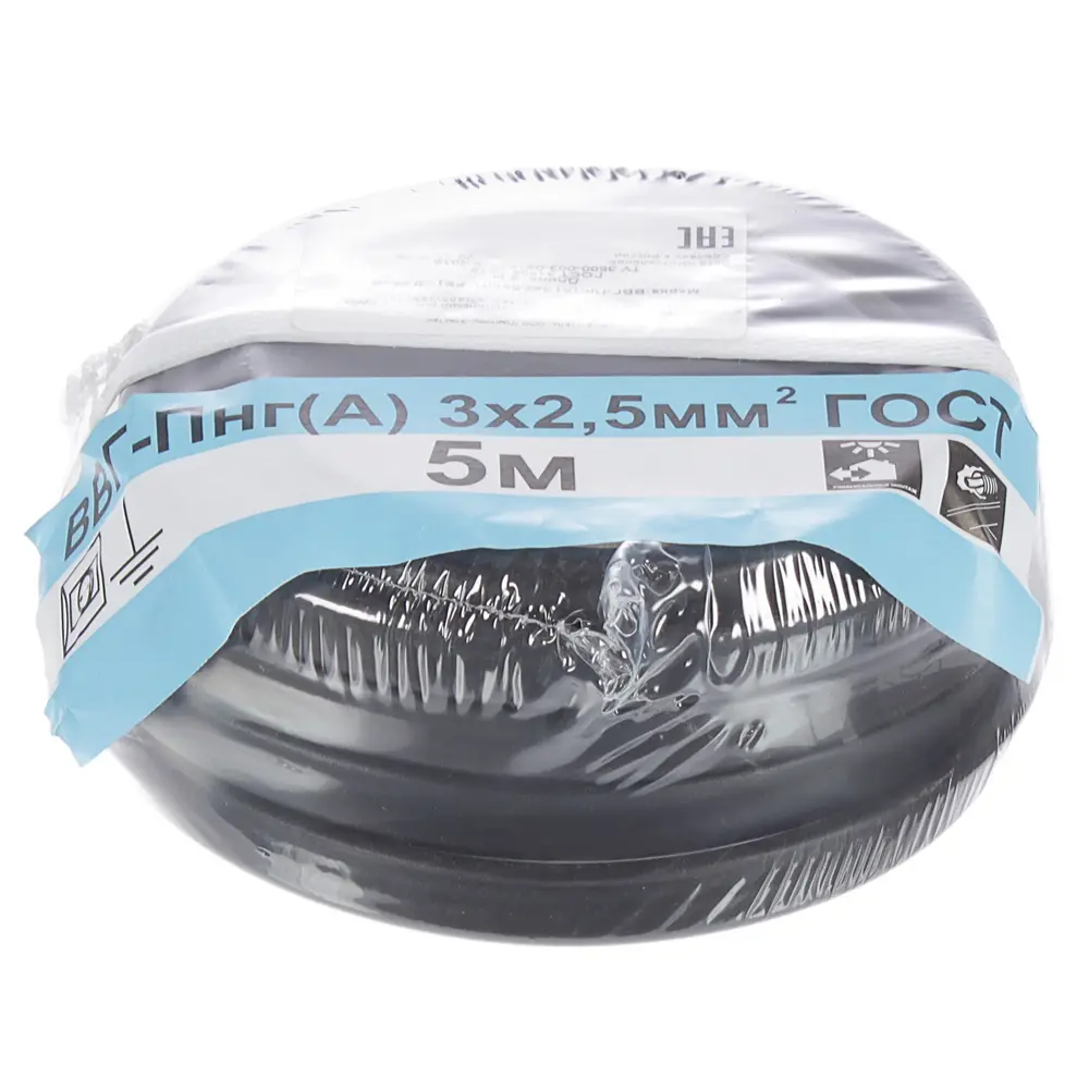 Кабель Партнер-Электро ВВГпнг(A) 3x2.5 5 м ГОСТ STLM-2126392 - Вид №2