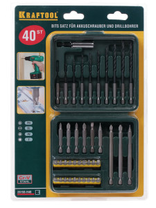 Набор бит и сверл KRAFTOOL 26156-H40 1040007