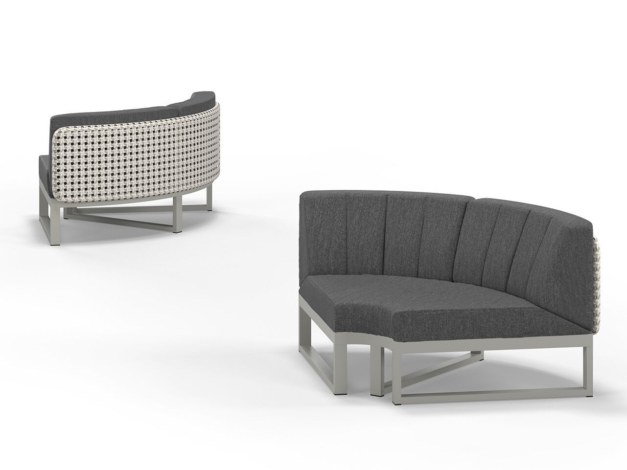 Угловой садовый диван из ткани MAMAGREEN Munia ARCH-00015782 - Вид №2